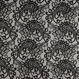 Dentelle brodée Bridal Garden Paisley noire - Ribes y Casals