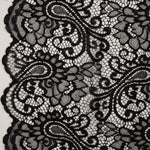 Dentelle brodée Bridal Garden Paisley noire - Ribes y Casals