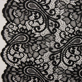 Dentelle brodée Bridal Garden Paisley noire - Ribes y Casals