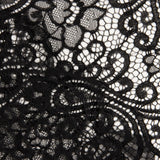 Dentelle brodée Bridal Garden Paisley noire - Ribes y Casals