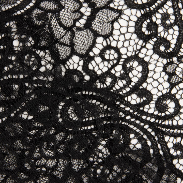 Dentelle brodée Bridal Garden Paisley noire - Ribes y Casals