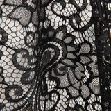 Dentelle brodée Bridal Garden Paisley noire - Ribes y Casals