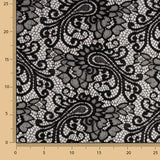 Dentelle brodée Bridal Garden Paisley noire - Ribes y Casals