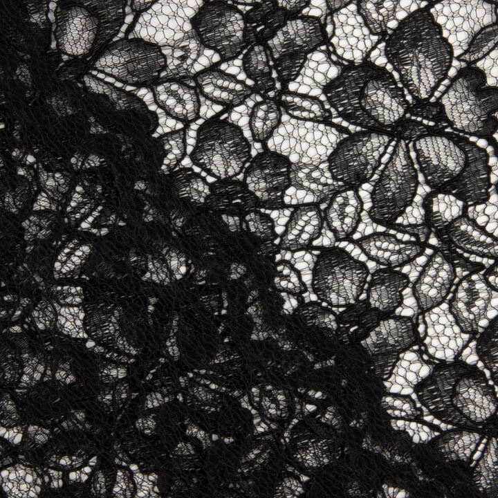 Dentelle brodée Bridal Garden noire - Ribes y Casals