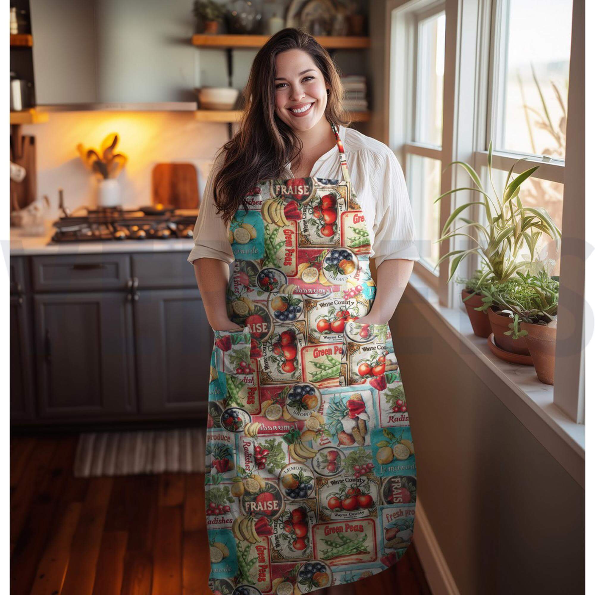 Toile de coton imprimée « Mercado Vintage » - Ribes y Casals