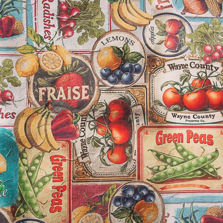 Toile de coton imprimée « Mercado Vintage » - Ribes y Casals