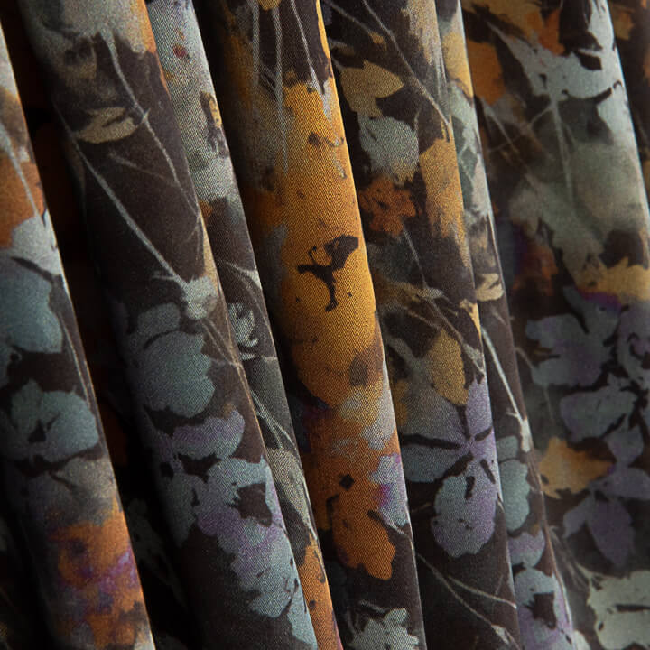 Satin de tissu de viscose imprimé numérique « Autumn » - Ribes y Casals