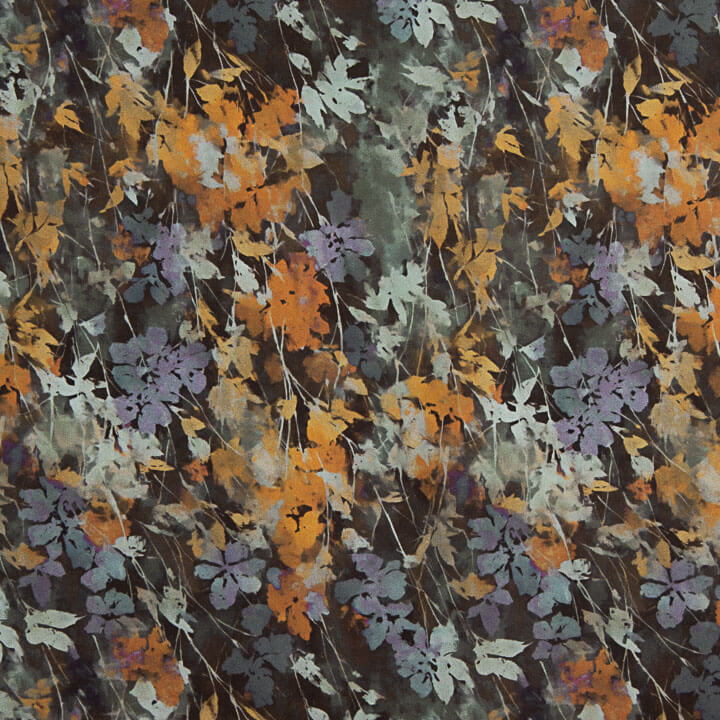 Satin de tissu de viscose imprimé numérique « Autumn » - Ribes y Casals