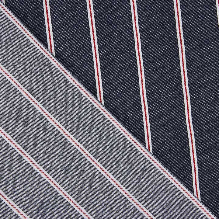 Denim avec rayures Heritage marin, rouge et blanc - Ribes y Casals