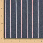 Denim avec rayures Heritage marin, rouge et blanc - Ribes y Casals