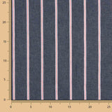 Denim avec rayures Heritage marin, rouge et blanc - Ribes y Casals
