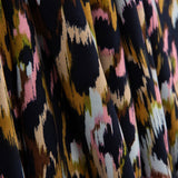 Tissu de viscose satin imprimé animal print rose - Ribes y Casals