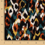 Tissu de viscose satiné imprimé animal print tuile - Ribes y Casals