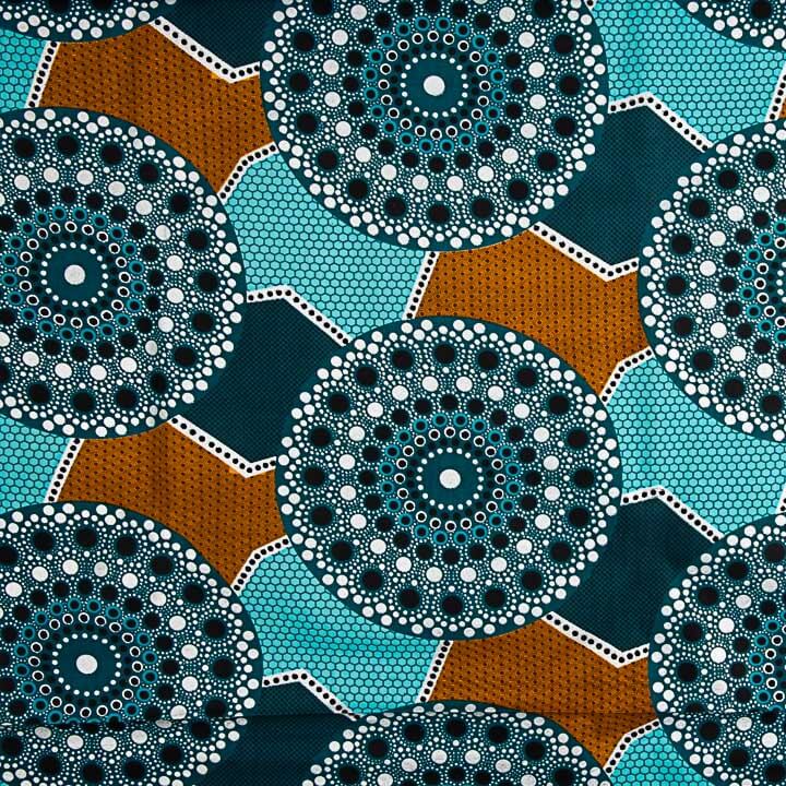 Cire Lúrex Ethnique Pétrole - Argent Turquoise - Ribes y Casals