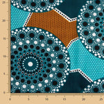 Cire Lúrex Ethnique Pétrole - Argent Turquoise - Ribes y Casals