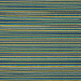 Brocart à rayures « Alpujarreña » bleu, turquoise et moutarde - Ribes y Casals