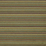 Brocart Lurex à rayures « Alpujarreña » turquoise et ocre - Ribes y Casals