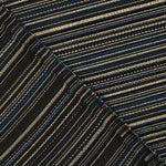 Brocart Lurex à rayures Alpujarreña bleu marin - Ribes y Casals