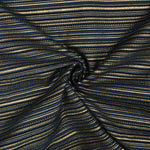 Brocart Lurex à rayures Alpujarreña bleu marin - Ribes y Casals