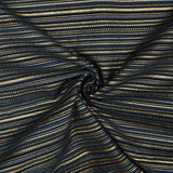 Brocart Lurex à rayures Alpujarreña bleu marin - Ribes y Casals