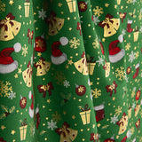 Popeline de Noël, motifs de Noël, vert - Ribes y Casals