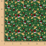 Popeline de Noël, motifs de Noël, vert - Ribes y Casals