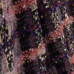 Tweed de laine mosaïque mauve avec Lurex doré - Ribes y Casals