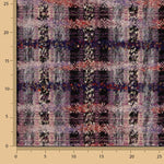 Tweed de laine mosaïque mauve avec Lurex doré - Ribes y Casals