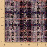 Tweed de laine mosaïque mauve avec Lurex doré - Ribes y Casals