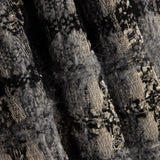 Tweed de laine mosaïque gris et noir avec Lurex doré - Ribes y Casals