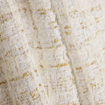 Tweed de laine Lumière Ivory avec Lurex doré - Ribes y Casals