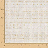 Tweed de laine Lumière Ivory avec Lurex doré - Ribes y Casals