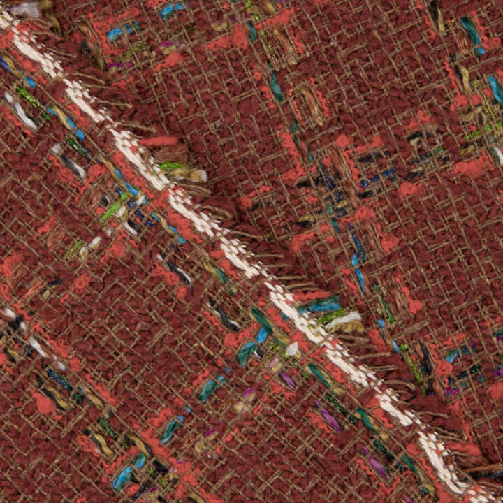 Tweed de laine Sienne Terracotta - Ribes y Casals