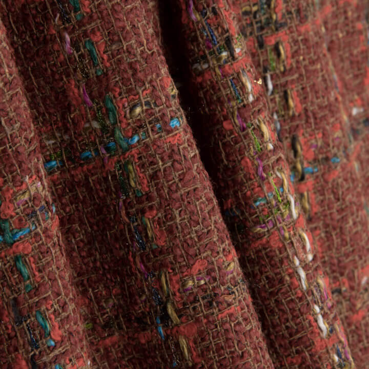 Tweed de laine Sienne Terracotta - Ribes y Casals