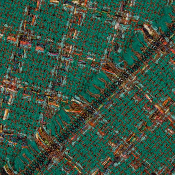 Tweed de laine vert Sienne - Ribes y Casals