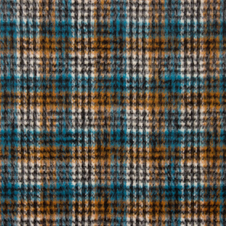 Tweed de laine Inverness turquoise double face - Ribes y Casals