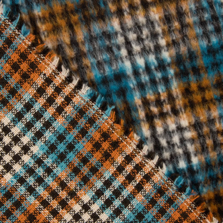 Tweed de laine Inverness turquoise double face - Ribes y Casals