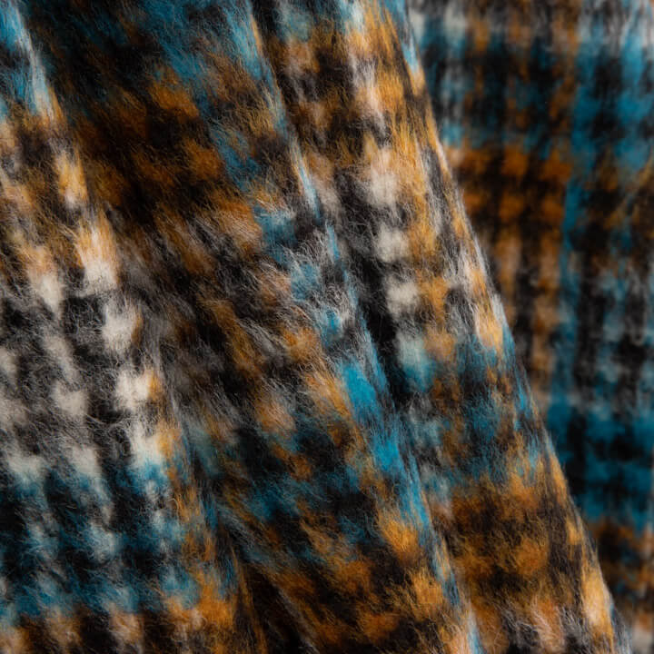 Tweed de laine Inverness turquoise double face - Ribes y Casals