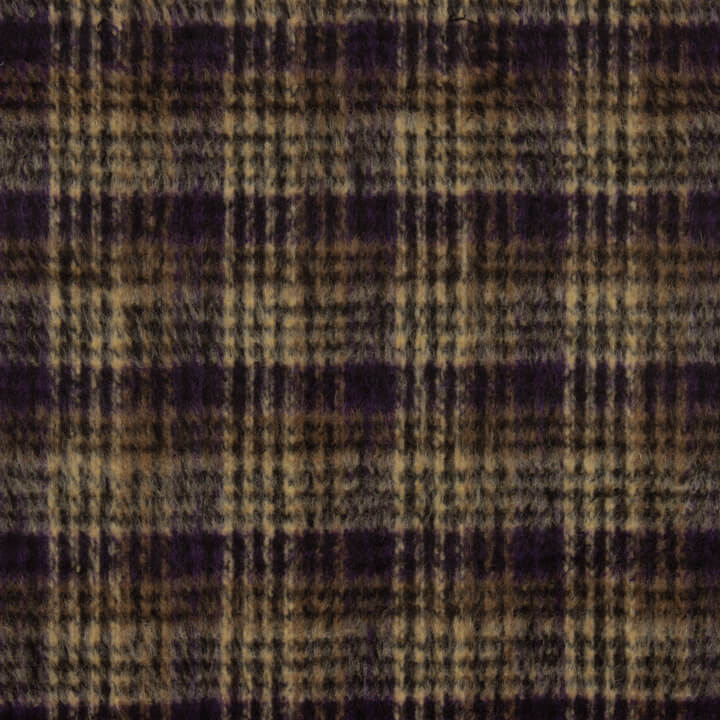 Tweed de laine Inverness double face à carreaux - Ribes y Casals
