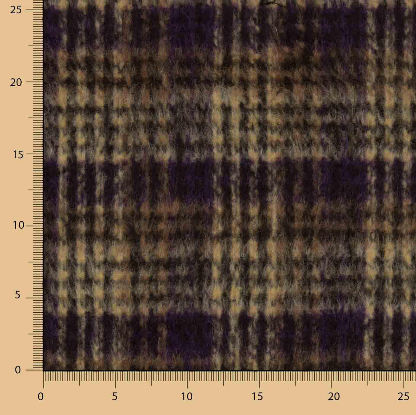Tweed de laine Inverness double face à carreaux - Ribes y Casals