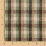 Loden en laine Glenmore à carreaux vert sauge et camel - Ribes y Casals