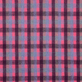 Loden en laine Glenmore à carreaux fuchsia et bleu - Ribes y Casals