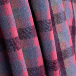 Loden en laine Glenmore à carreaux fuchsia et bleu - Ribes y Casals