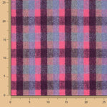 Loden en laine Glenmore à carreaux fuchsia et bleu - Ribes y Casals