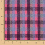 Loden en laine Glenmore à carreaux fuchsia et bleu - Ribes y Casals