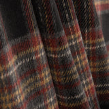Loden en laine Sherwood à carreaux gris, rouge et camel - Ribes y Casals