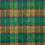 Tweed de laine Glencoe double face vert émeraude et ocre - Ribes y Casals