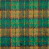 Tweed de laine Glencoe double face vert émeraude et ocre - Ribes y Casals