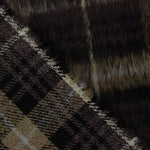 Tweed de laine Braemar double face marron et camel - Ribes y Casals