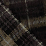 Tweed de laine Braemar double face marron et camel - Ribes y Casals